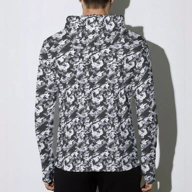 PRESS Camo Sunscreen UV Sports Hoodie with Thumb Holes by Equippage.com - Equippage.com