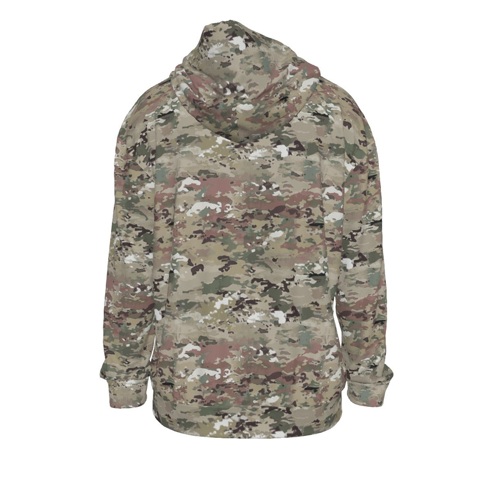 All-Over Print Men's Drop Shoulder Patch Pocket Hoodie