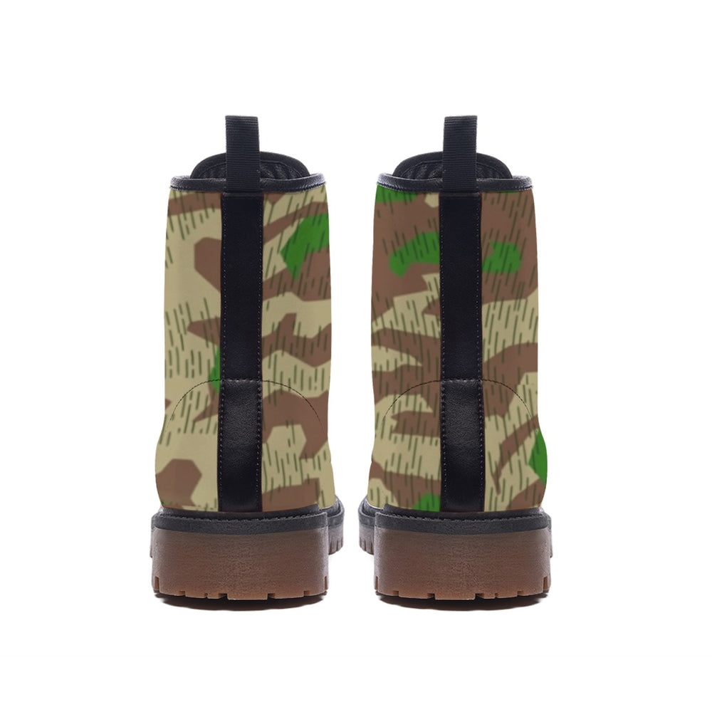 German Splittertarnmuster Camo Men's Martin Short Boots