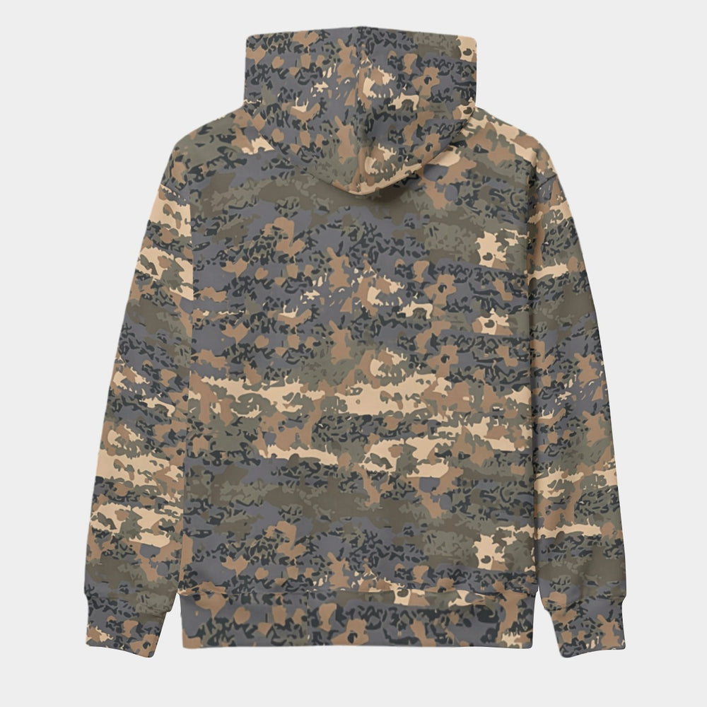 Austrian Tarnanzug Neu Camo Men's Thicken Pullover Hoodie