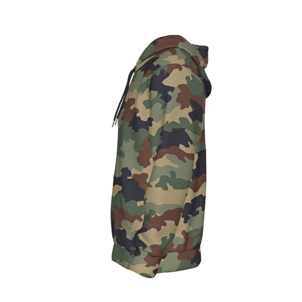 Serbian M-MDU-02 Camo Men's Thicken Pullover Hoodie