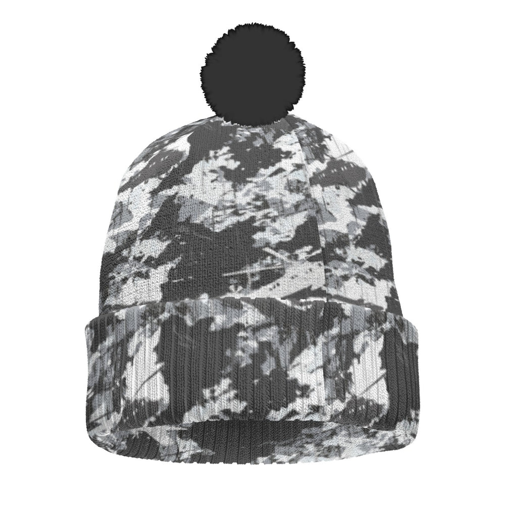 PRESS Camo Knitted Hat with Pom-Pom (toque toboggan) - Equippage.com