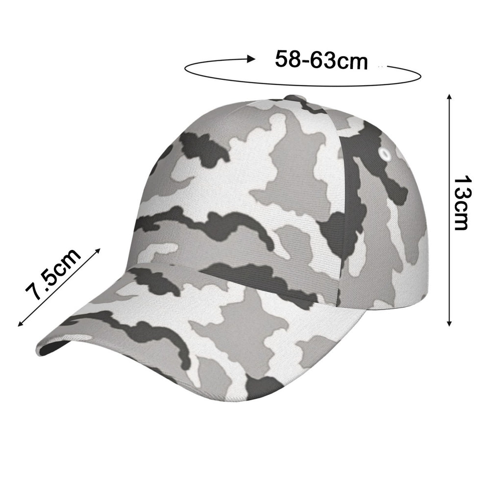 Irish DPM Winter Camo All-Over Print Peaked Cap With Box