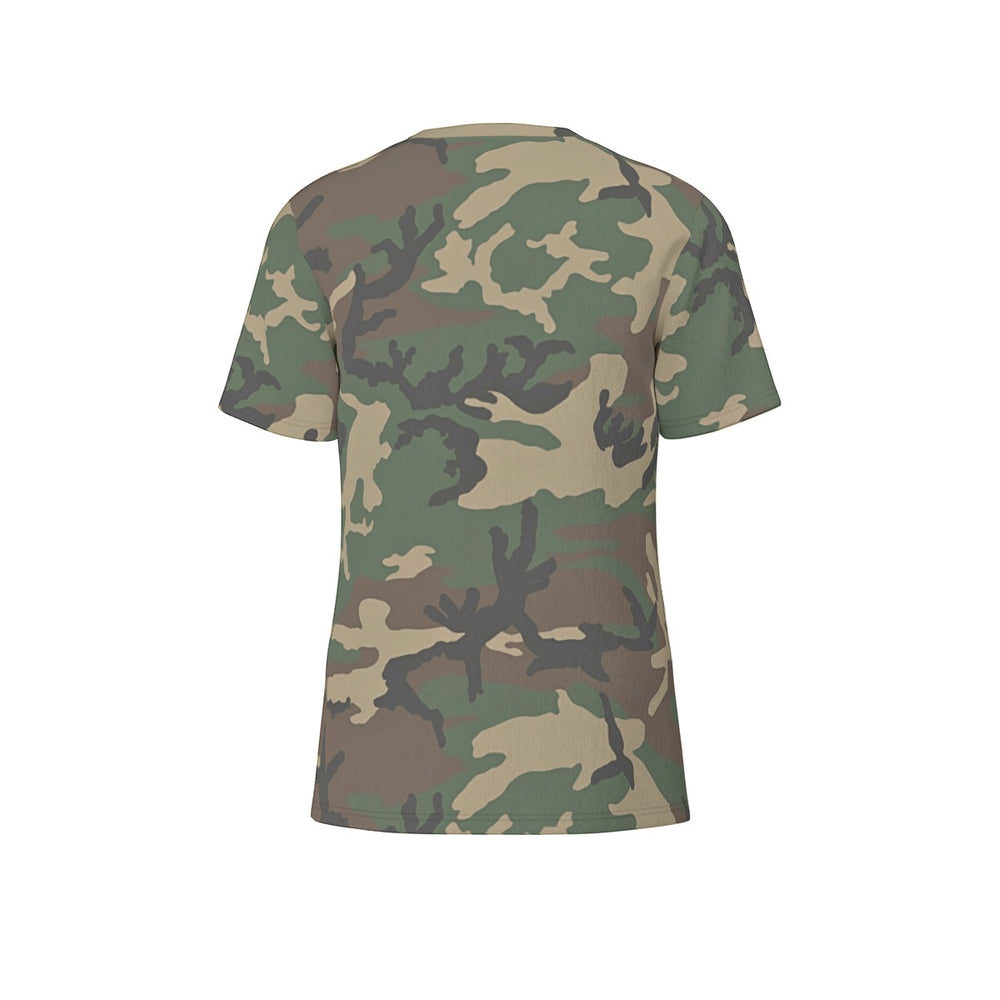 US M81 Woodland Camo Men's O-Neck T-Shirt | 190GSM Cotton
