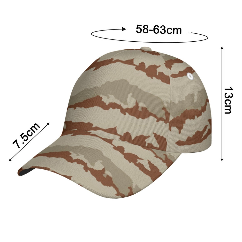 French Daguet Camo All-Over Print Peaked Cap With Box