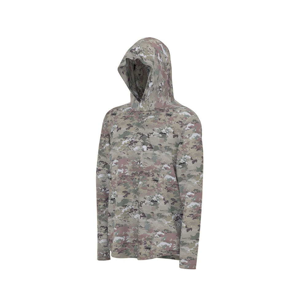 All-Over Print Men's Sunscreen Sports Hoodie in Scorpion with Thumb Holes by Equippage.com