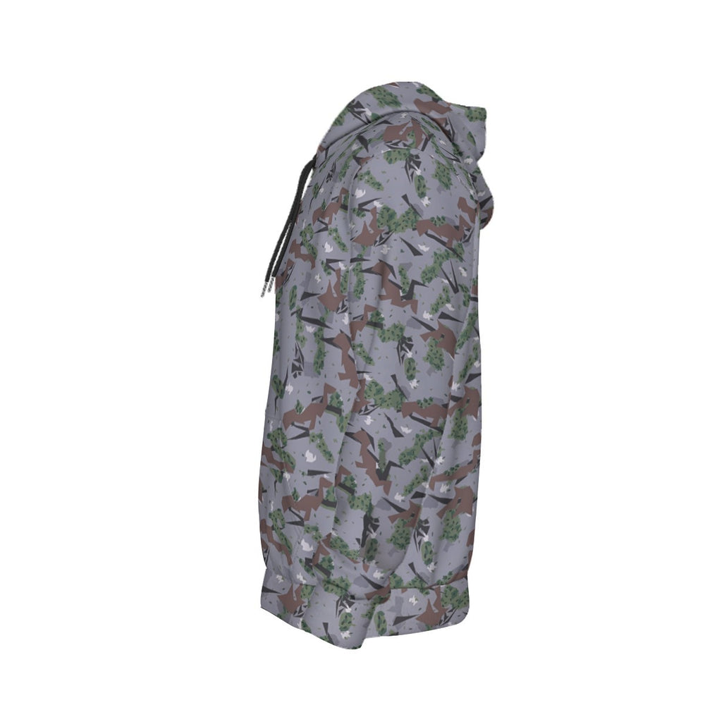 Serbian M-MDU-03 Camo Men's Thicken Pullover Hoodie