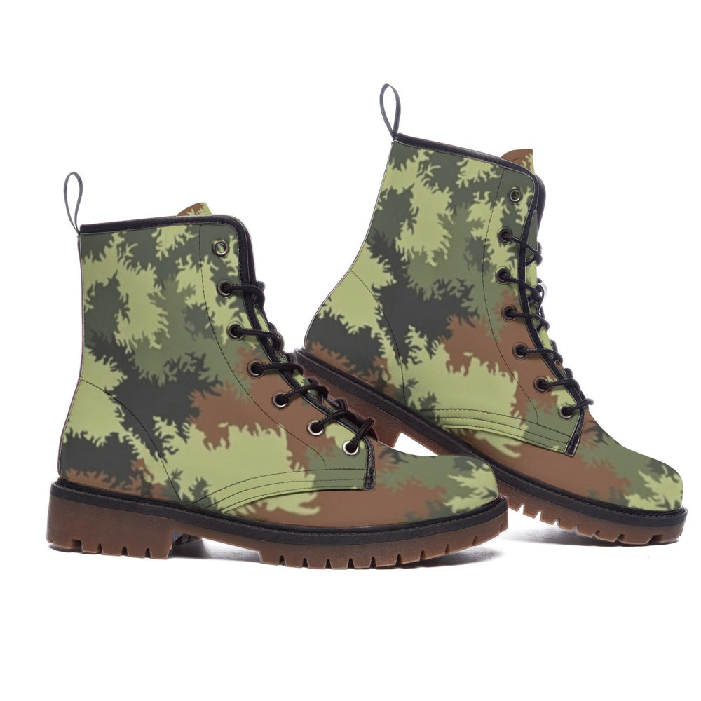 German Sägezahnmuster/Sawtooth Camo Men's Martin Short Boots