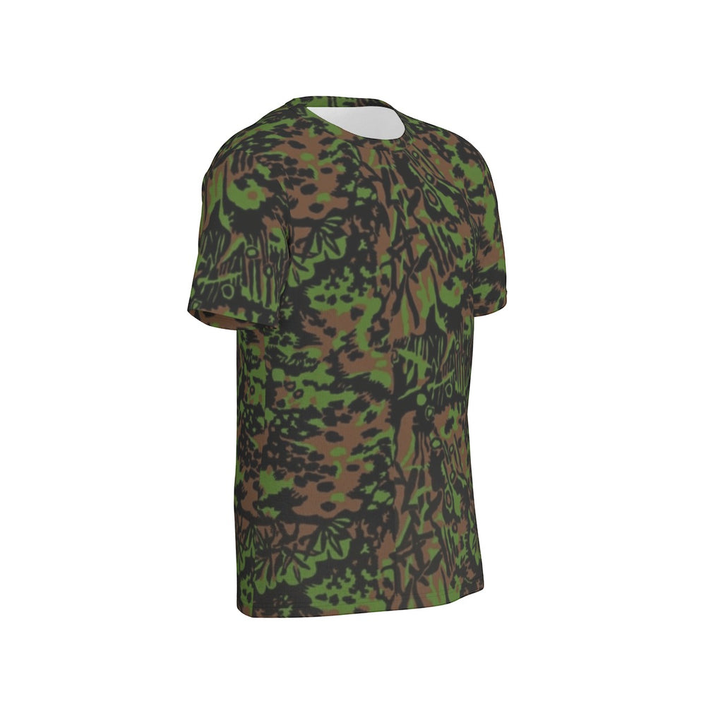 German Palmenmuster Camo Men's O-Neck T-Shirt | 190GSM Cotton