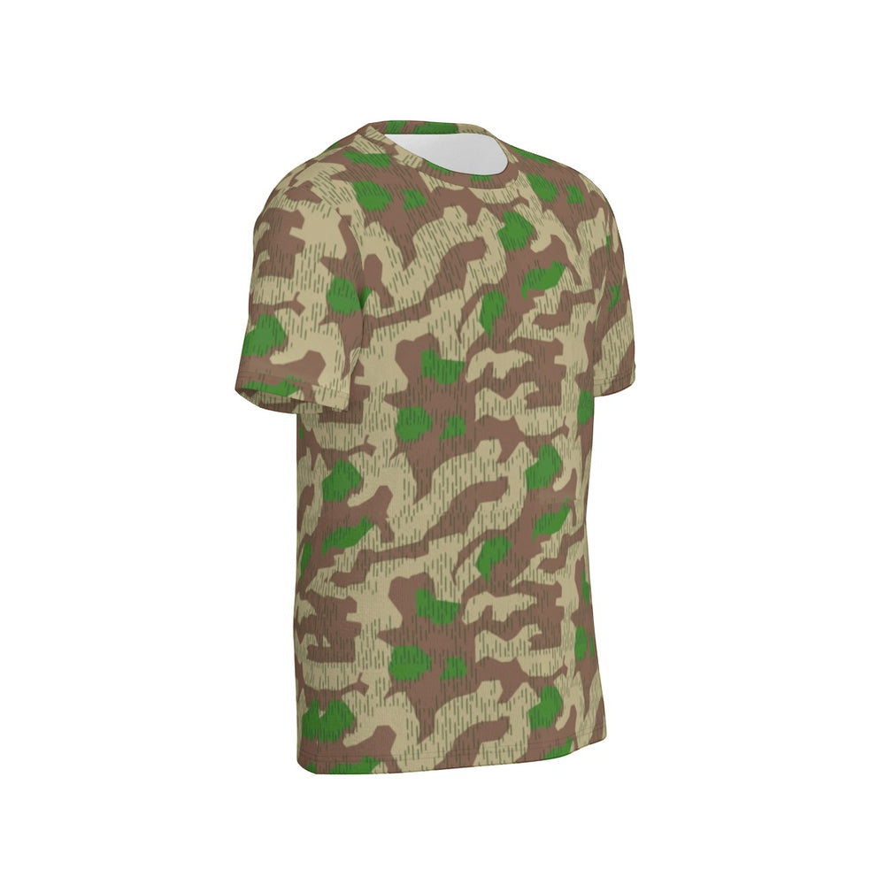 German Splittertarnmuster Camo Men's O-Neck T-Shirt | 190GSM Cotton