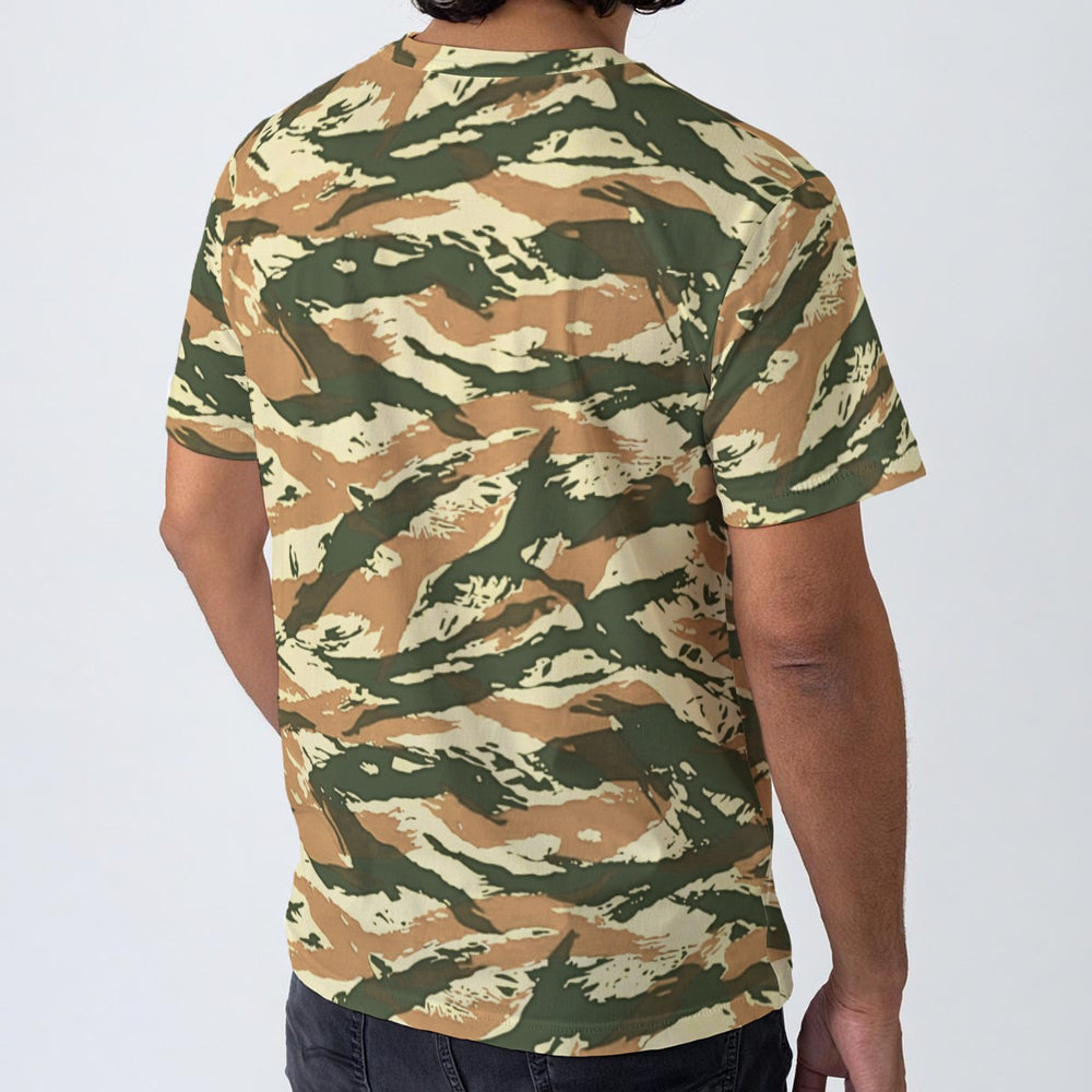 Greek M24 Lizard Camo Men's O-Neck T-Shirt | 190GSM Cotton