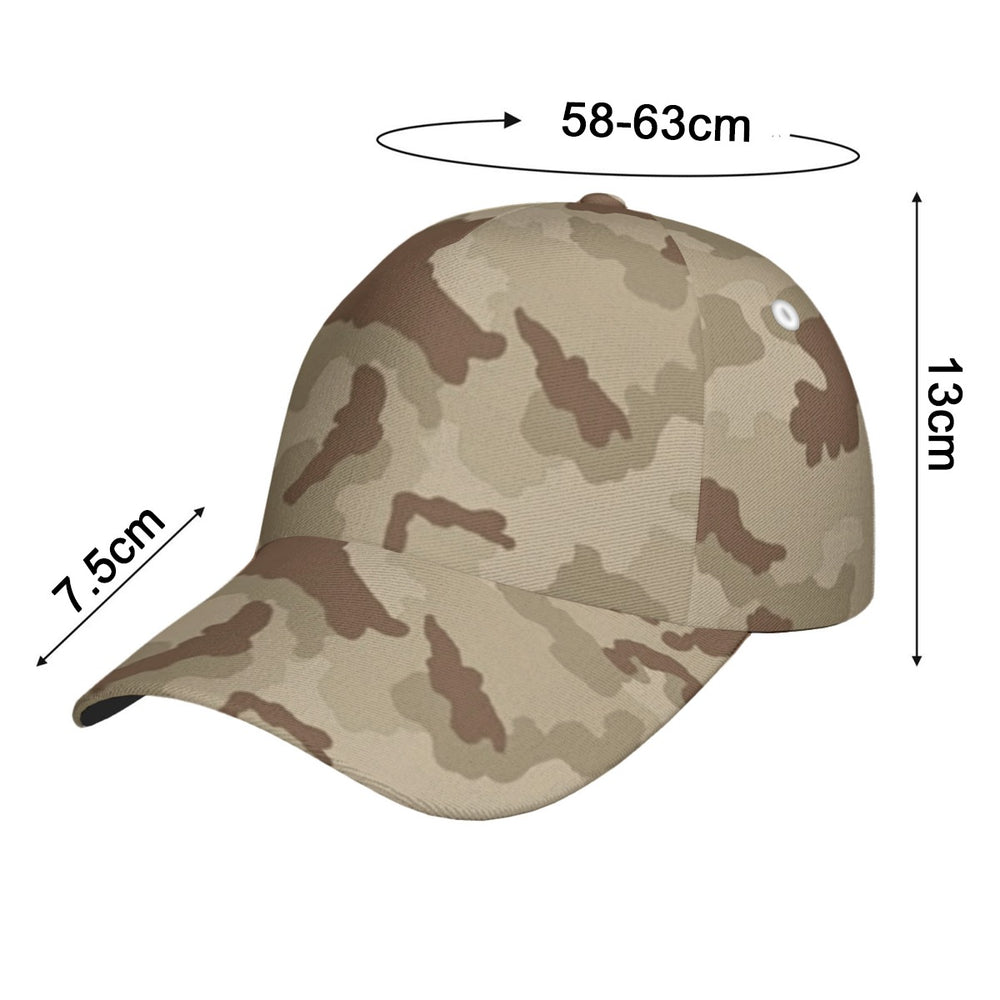 Irish DPM Desert Camo All-Over Print Peaked Cap With Box