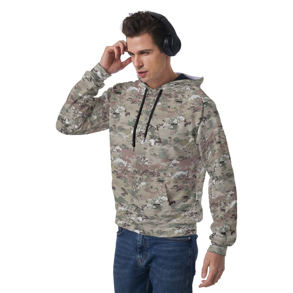 All-Over Print Men's Raglan Pullover Hoodie