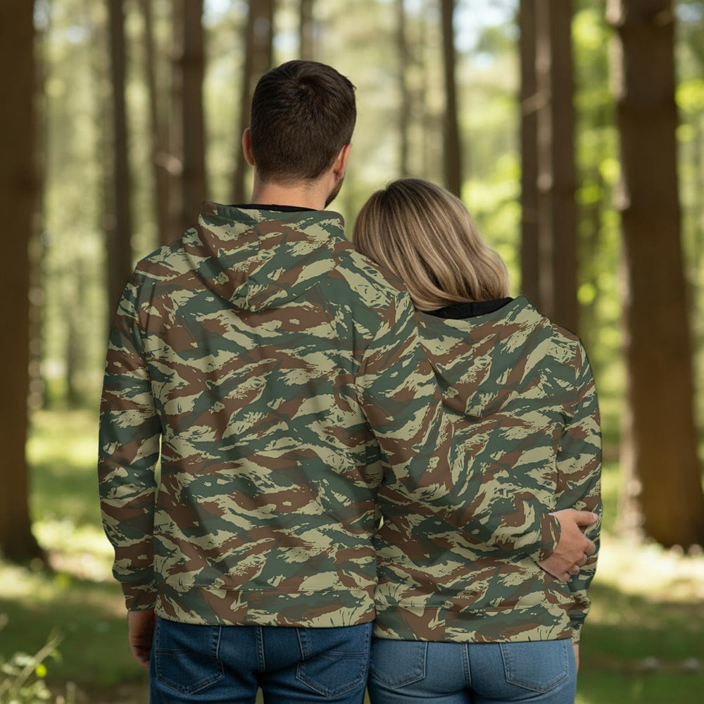 Greek Lizard Camo Men's Thicken Pullover Hoodie