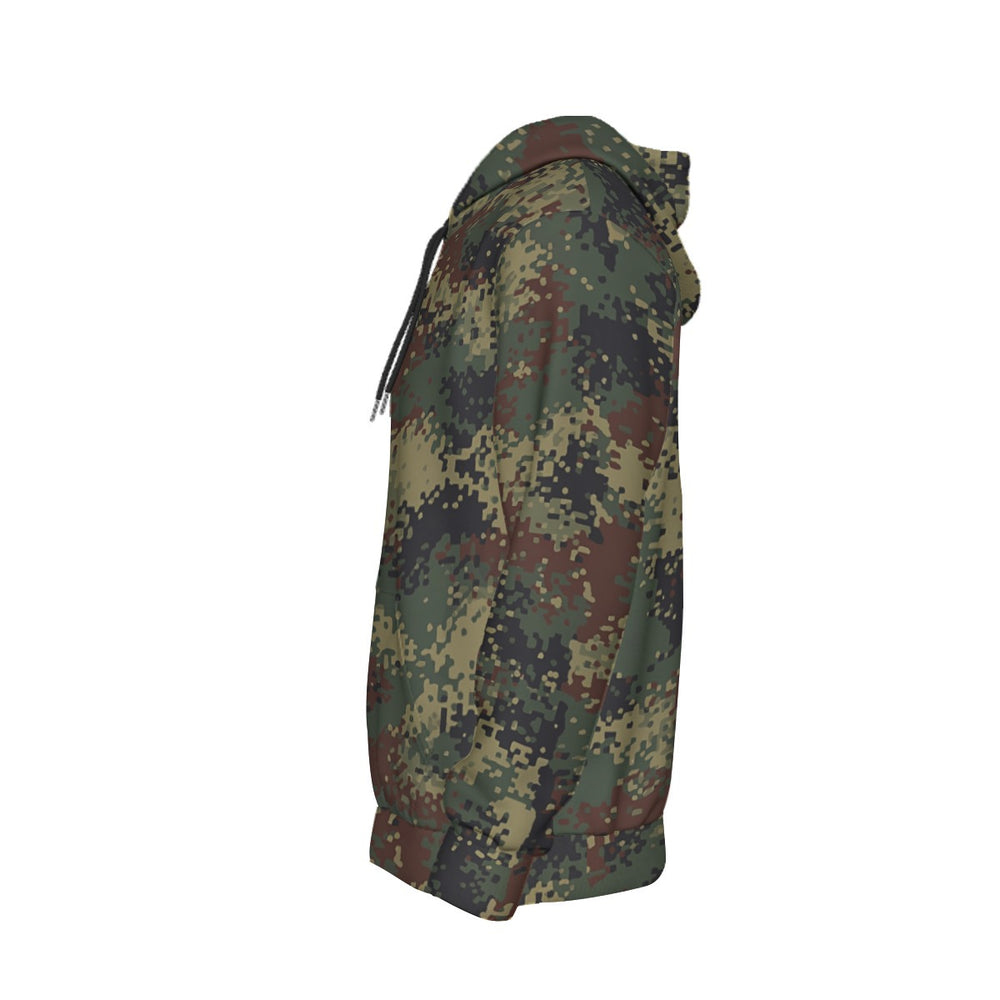 Serbian M-MDU-10 Camo Men's Thicken Pullover Hoodie