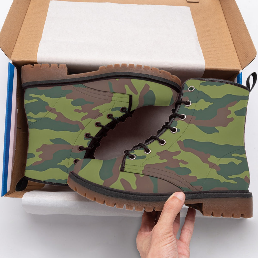 Russian Flora Camo Men's Martin Short Boots