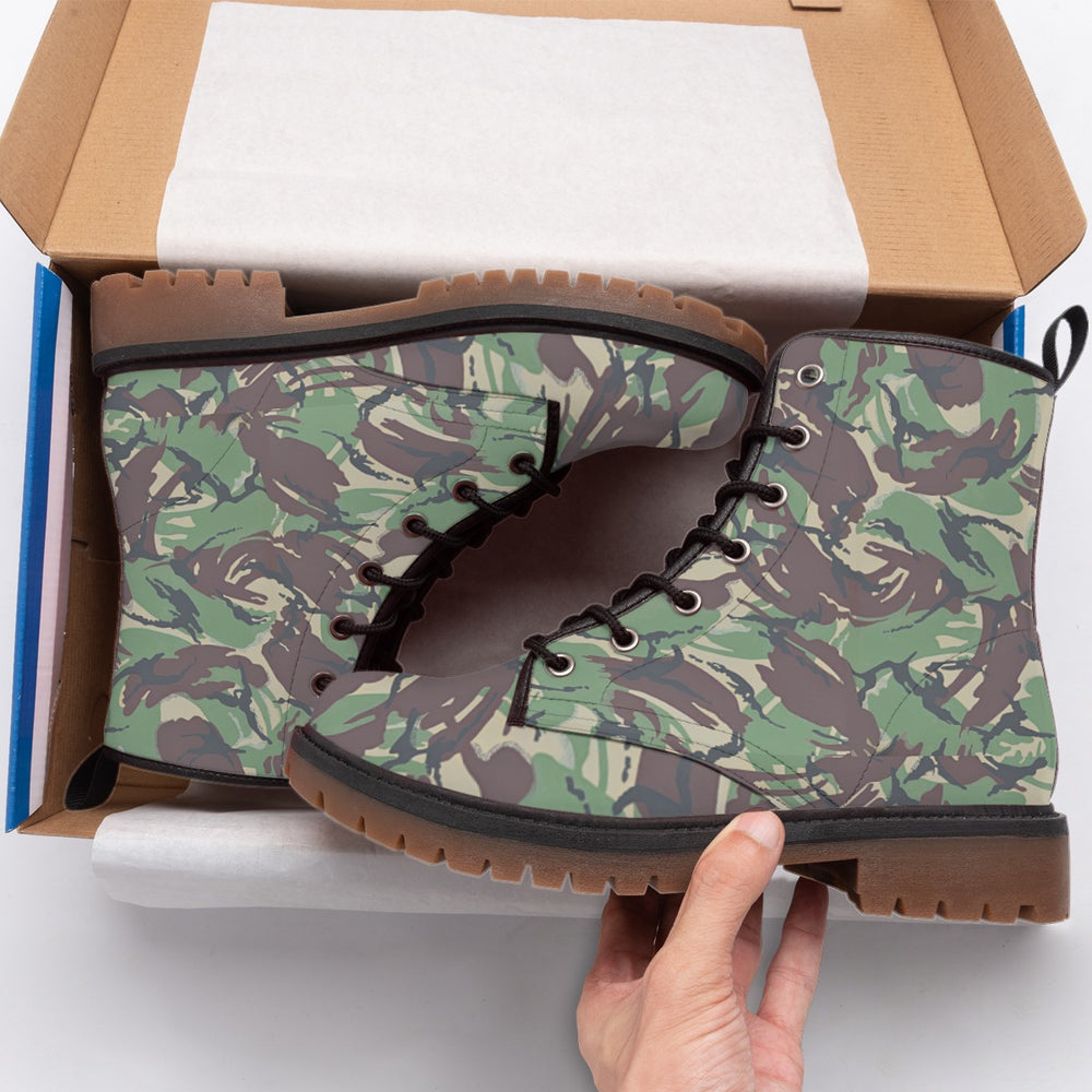 Portuguese Padrão Floresta Camo Men's Martin Short Boots