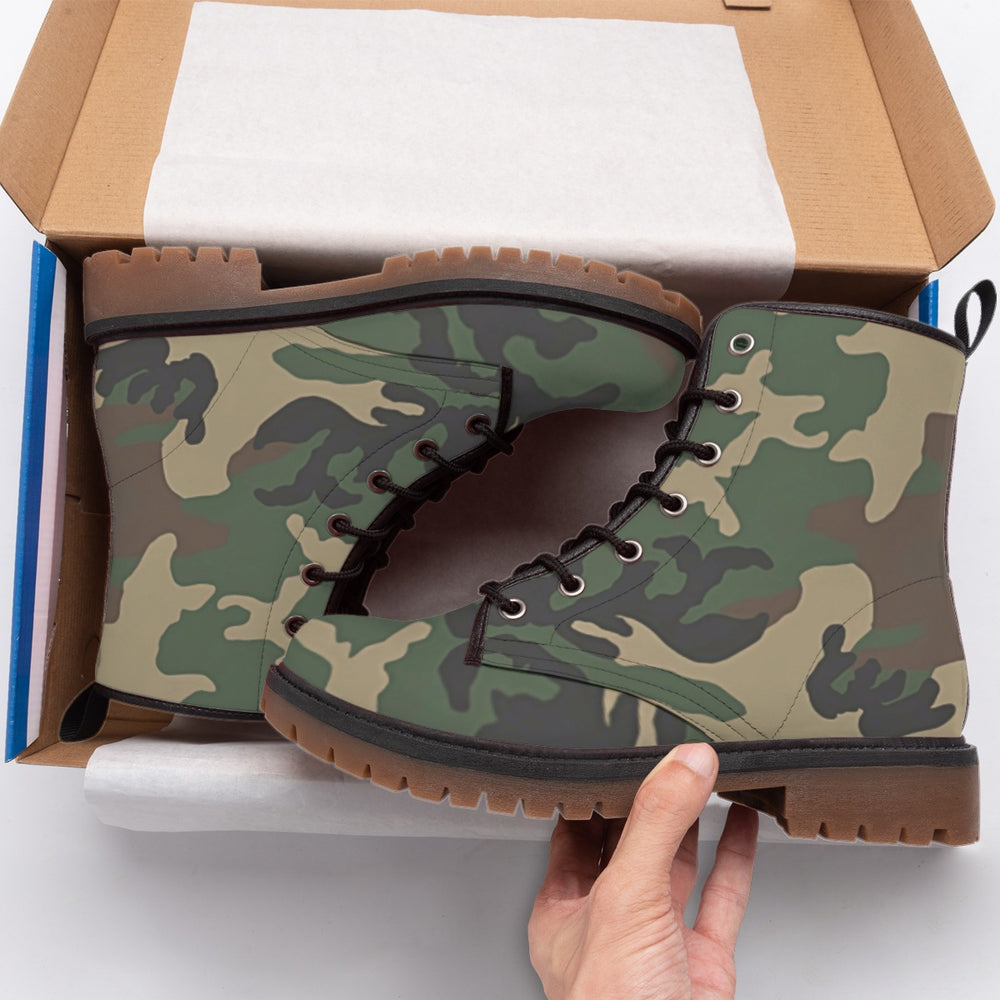 US M81 Woodland Camo Men's Martin Short Boots