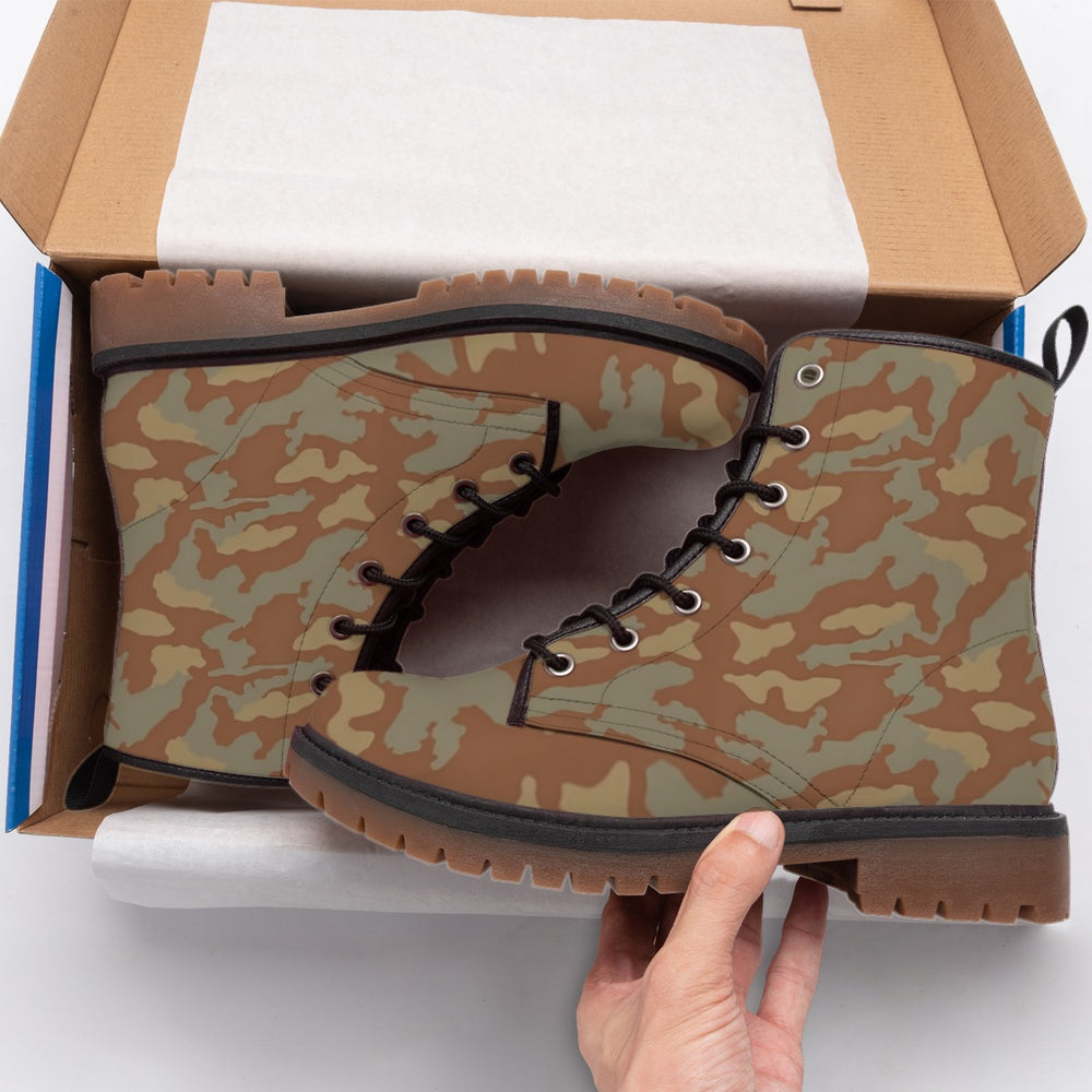 Italian Telo Mimetico Camo Men's Martin Short Boots