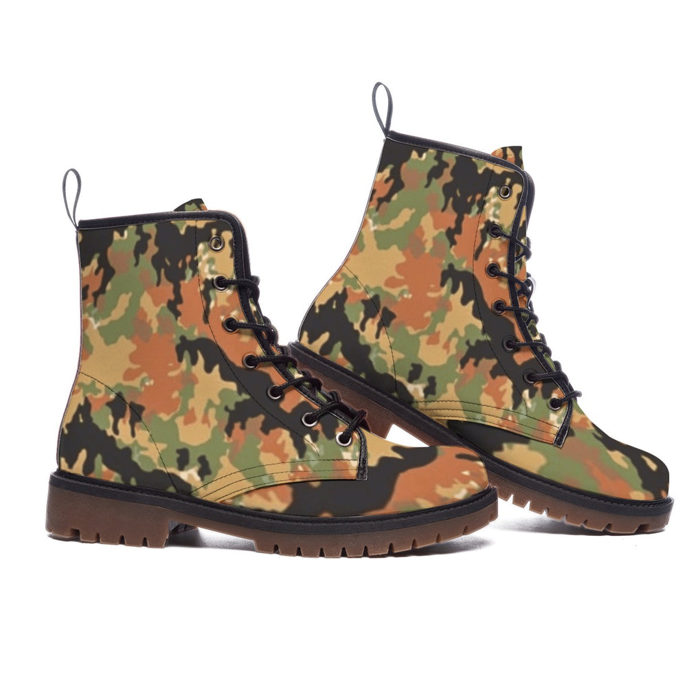 German Leibermuster Camo Men's Martin Short Boots