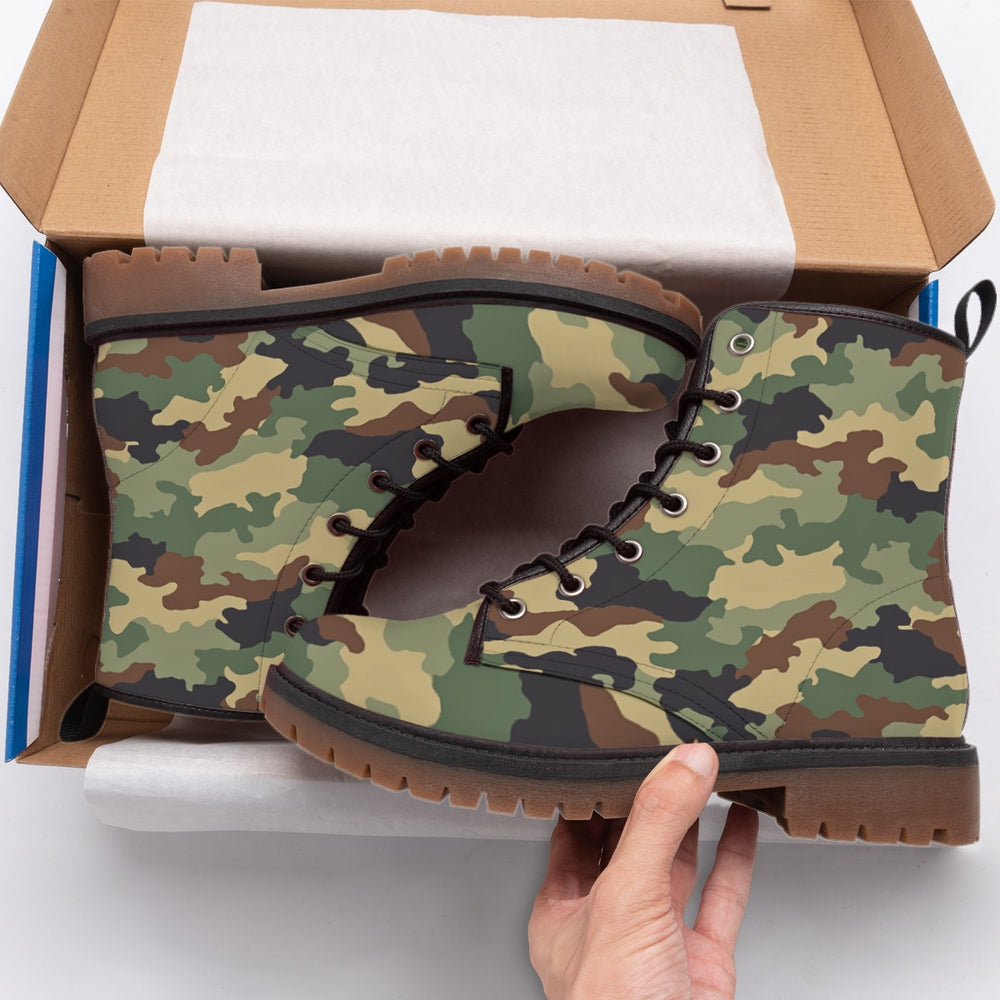 Serbian M-MDU-02 Camo Men's Martin Short Boots