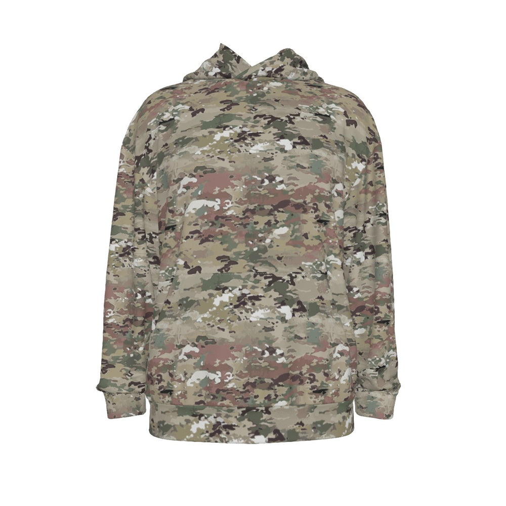 All-Over Print Men's Drop Shoulder Patch Pocket Hoodie