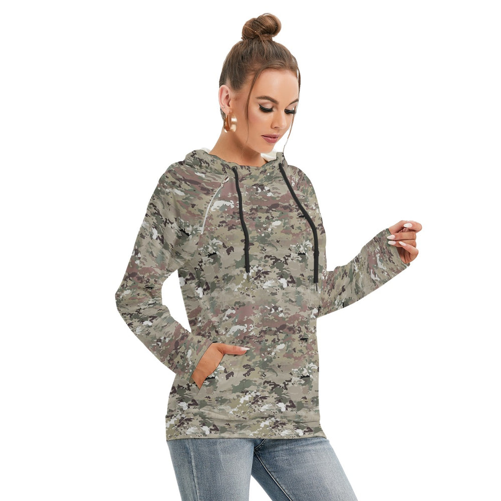 Scorpion Camouflage Women's Hoodie With Double-Sized Hood by Equippage.com