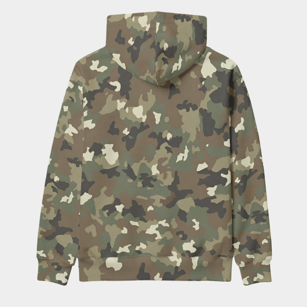 Romanian M2017 Army Camo Men's Thicken Pullover Hoodie