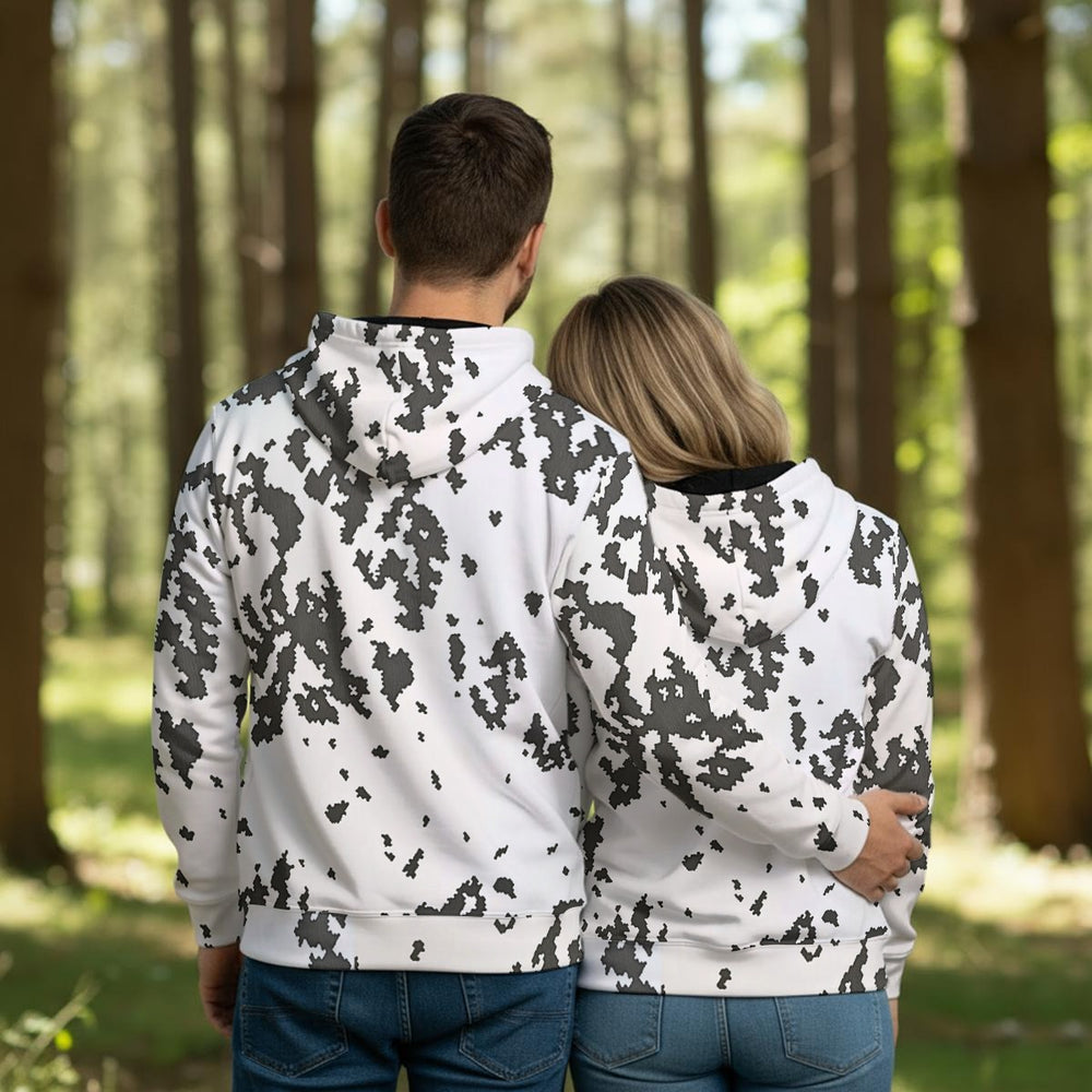 Finnish M05 Snow/Lumikuvio Camo Men's Thicken Pullover Hoodie