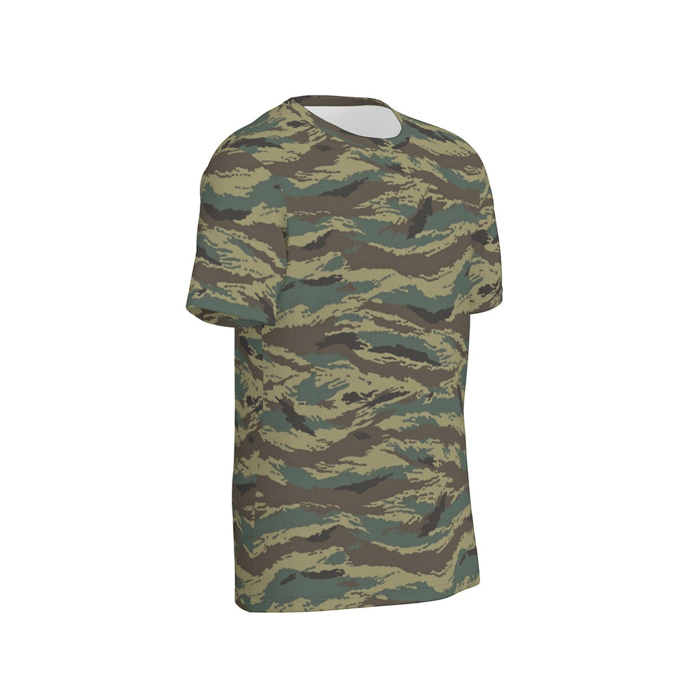 Russian Tiger Stripe Camo Men's O-Neck T-Shirt | 190GSM Cotton