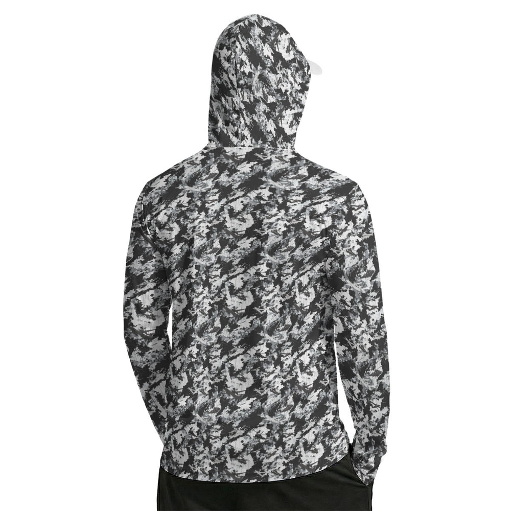 PRESS Camo Sun Protection Hoodie with Face Cover and Thumb Holes - Equippage.com