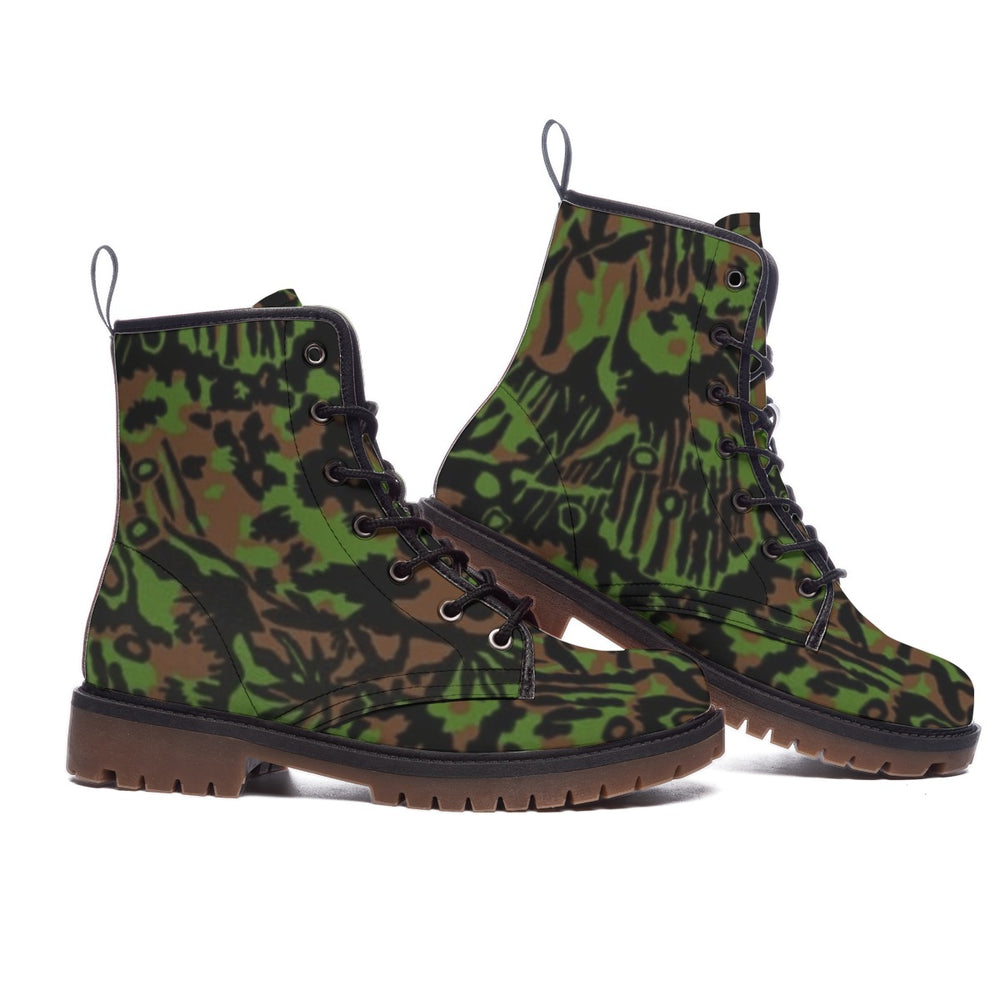 German Palmenmuster Camo Men's Martin Short Boots