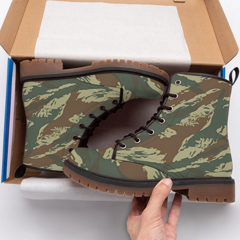 Greek Lizard Camo Men's Martin Short Boots