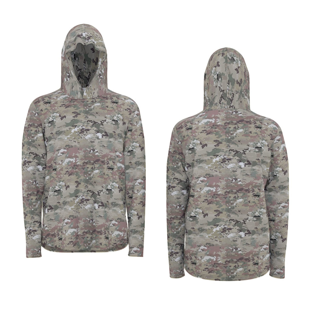 All-Over Print Men's Sunscreen Sports Hoodie in Scorpion with Thumb Holes by Equippage.com