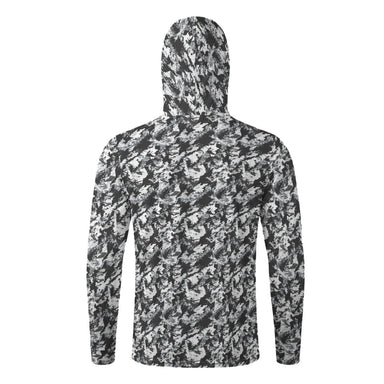 PRESS Camo Sun Protection Hoodie with Face Cover and Thumb Holes - Equippage.com