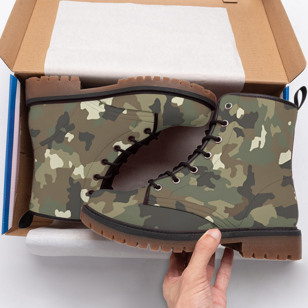 Romanian M2017 Army Camo Men's Martin Short Boots