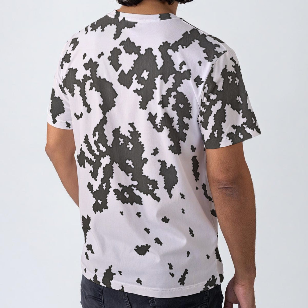 Finnish M05 Snow/Lumikuvio Camo Men's O-Neck T-Shirt | 190GSM Cotton