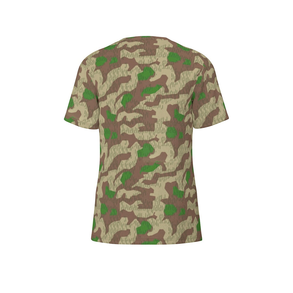 German Splittertarnmuster Camo Men's O-Neck T-Shirt | 190GSM Cotton