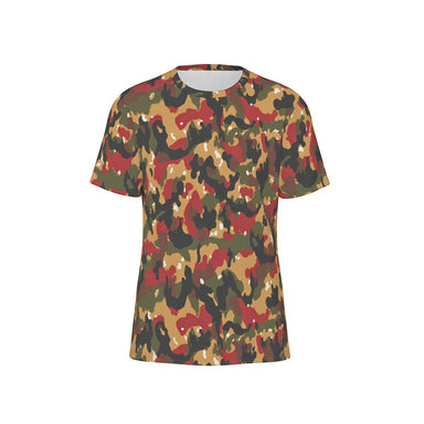Swiss Taz 83 Alpenflage Camo Men's O-Neck T-Shirt | 190GSM Cotton - Equippage.com