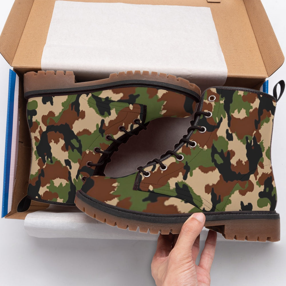Swiss Taz 90 Woodland Camo Men's Martin Short Boots - Equippage.com