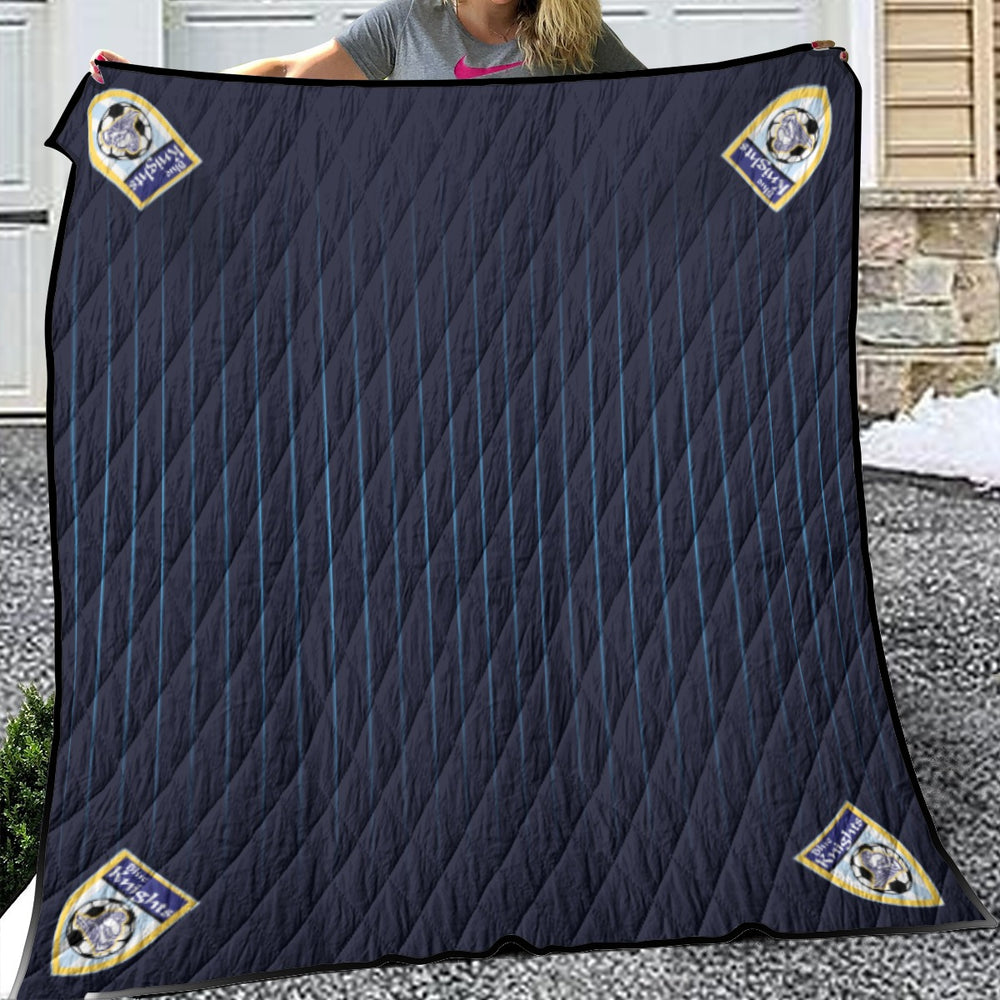 Blue Knights Soccer Club Game Blanket 2024 Quilt Futbol Team Gear