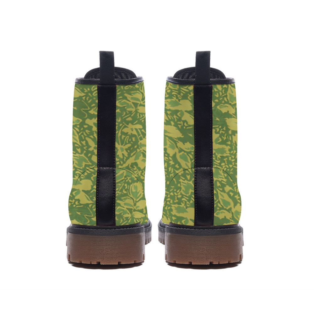 Romanian M1990 Leaf Camo Men's Martin Short Boots