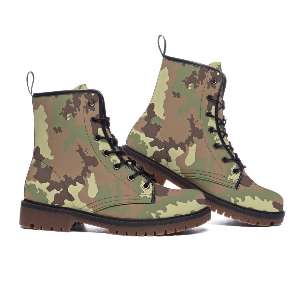 Italian Vegetato Camo Men's Martin Short Boots