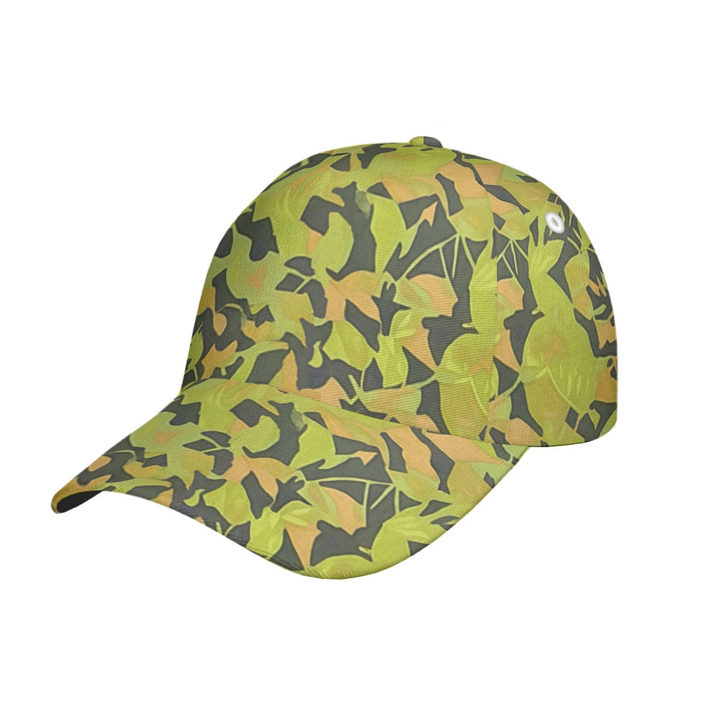 Cuban Elm Leaf Camo All-Over Print Peaked Cap With Box