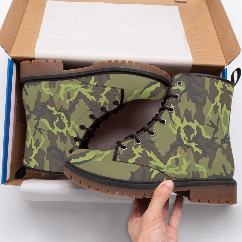 Czech Vz. 95 Leaf Woodland Camo Men's Martin Short Boots