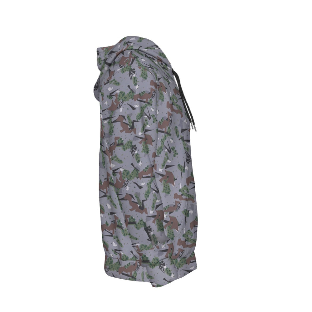 Serbian M-MDU-03 Camo Men's Thicken Pullover Hoodie