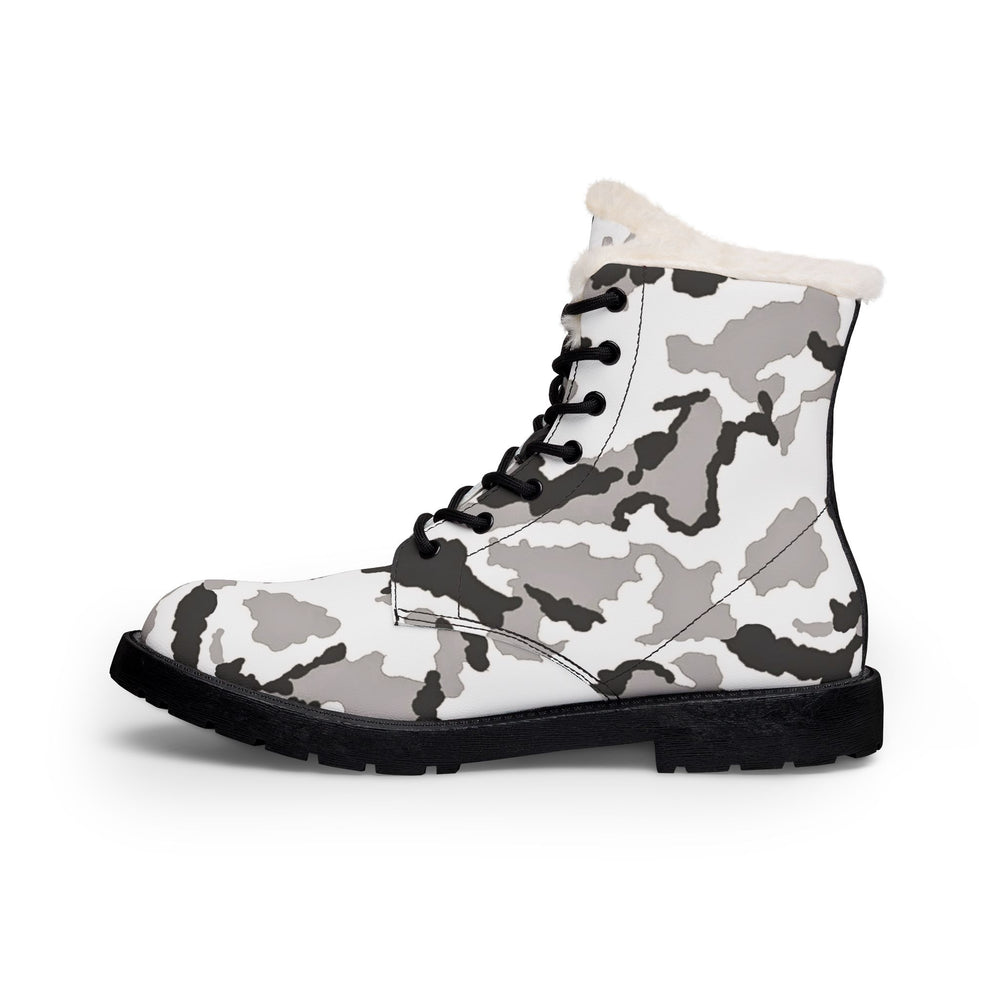 Irish DPM Winter Camo Men's Fur and Leather Boots