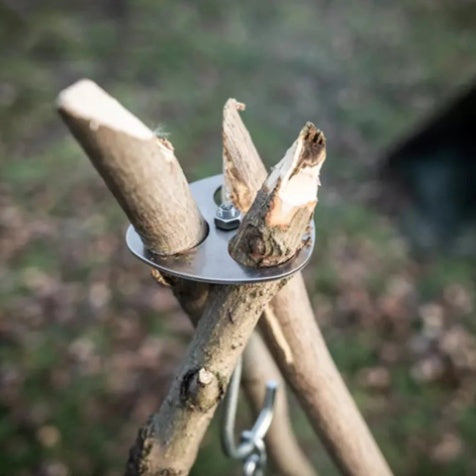 Portable Outdoor Barbecue Camping Stainless Steel Hanger Camping Tripod Hanging Pot Rack - Equippage.com
