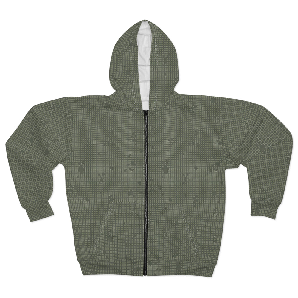 US Desert Night Camo Unisex Zip Hoodie