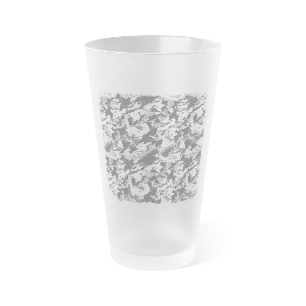 PRESS Camo Frosted Pint Glass – 16oz — PRESS Camouflage Pattern Beer Cup